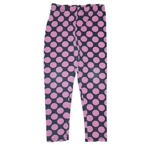 DISNEY Black and Pink Polka-Dot Leggings